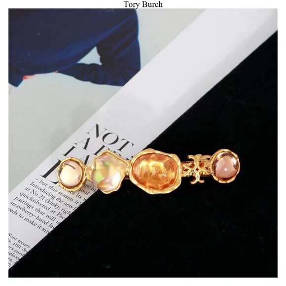 Tory Burch gold hair accessory hair clip - Picture 4 of 6